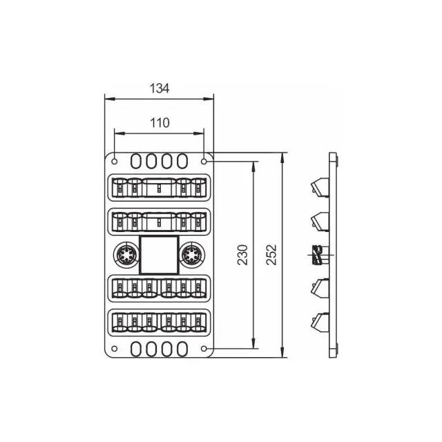 JUNCTION PLATE TRIPLE S T DI Rubbolite 