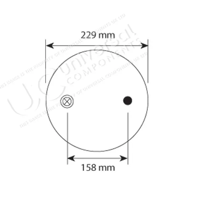 AIRSPRING ASSY (ASK024) PLASTIC PISTON F Universal Components 