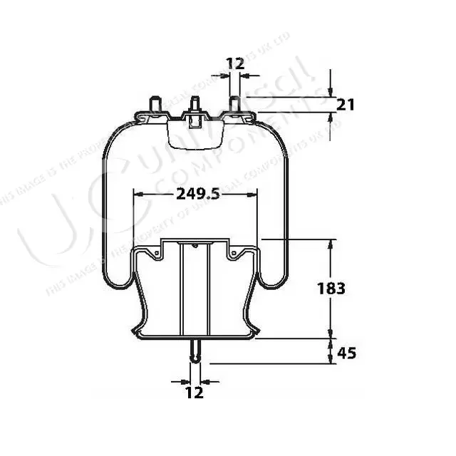 Luftbelg Scania Universal Components 