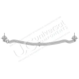 FRONT TWIN LEAF SPRING Universal Components