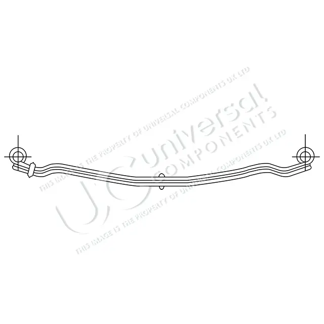 FRONT TWIN LEAF SPRING Universal Components 
