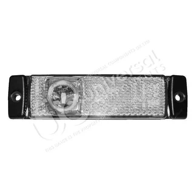 Markeringslykt 24V 1 Led Hvit Universal Components 