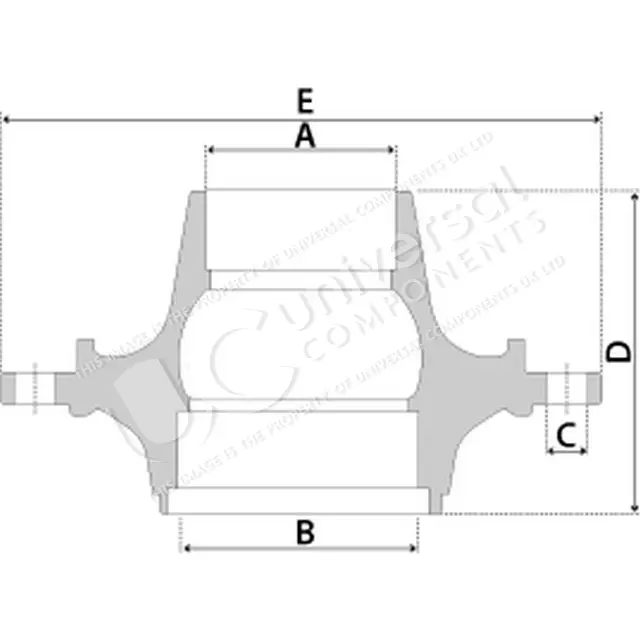 Nav Komplett m/Lager Foran MB Universal Components 