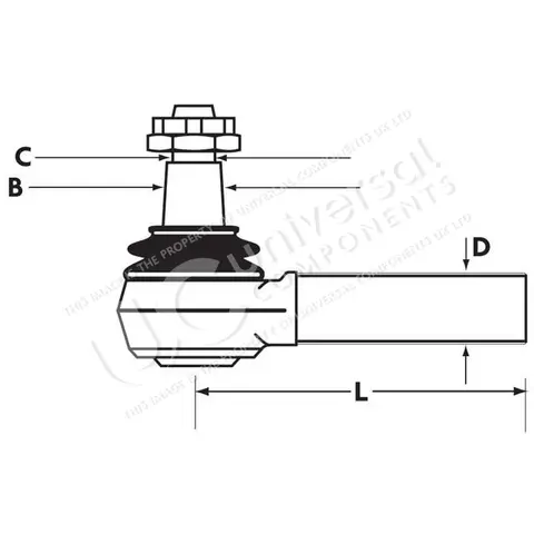 Endeledd Høyregjenget MB Atego Universal Components