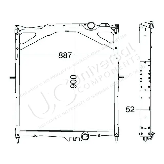 HELLA RADIATOR 8MK376774-791 Universal Components 