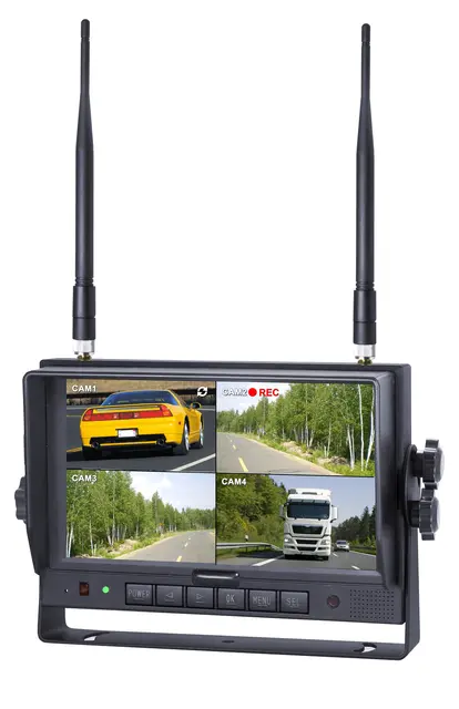 Monitor til ryggekamera 12-24V 2-4 Cameras Vignal 