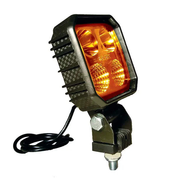 Carbonlux LED carré 90x90mm Ambre Vignal 