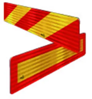 2pc of warning plate 565X135 Vignal