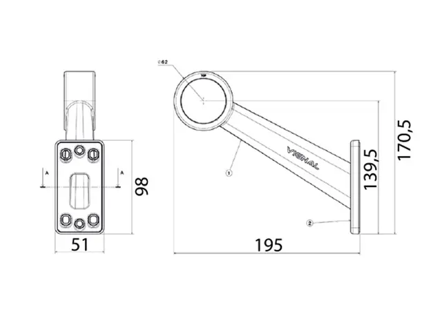 side outliner bulb Vignal 