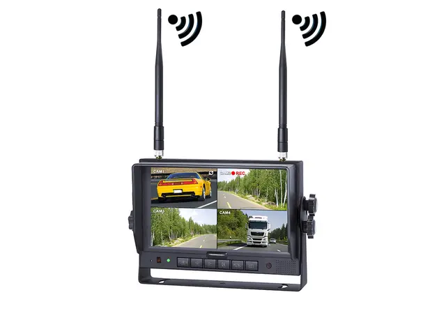 Monitor til ryggekamera 12-24V 2-4 Cameras Vignal 