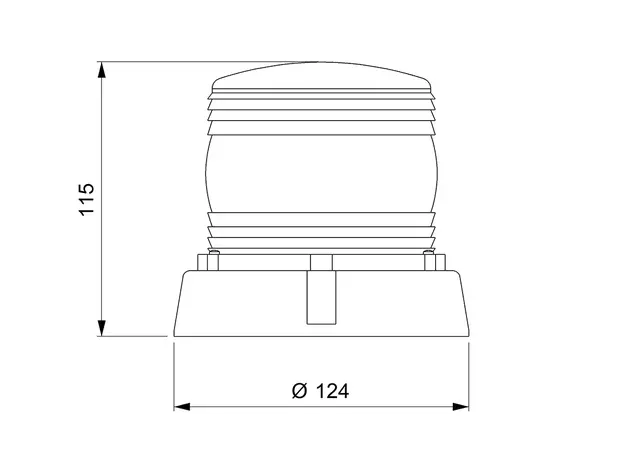 Gyro FRESNEL 10 LED à fixer Vignal 