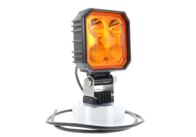 Carbonlux LED carré 90x90mm Ambre Vignal 