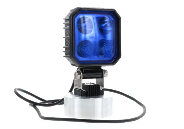 Carbonlux LED carré 90x90mm Bleu Vignal 