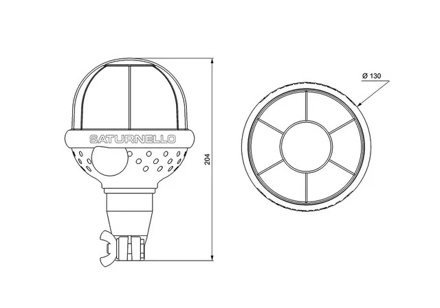 SATURNELLO LED FLEX ROTA ORANGE 