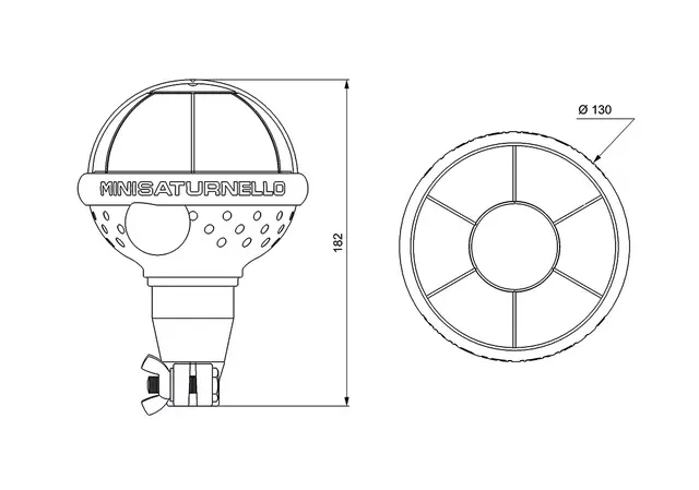 MINI SATURNELLO LED FLEX ROTA ORANG 