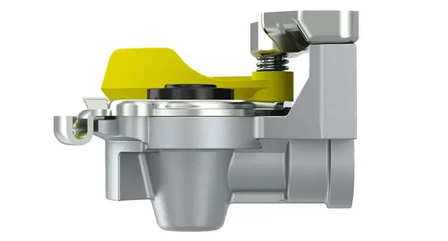 Luftkobling m/Ventil gul Wabco 