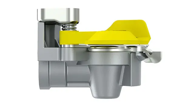 Luftkobling m/Ventil gul Wabco 