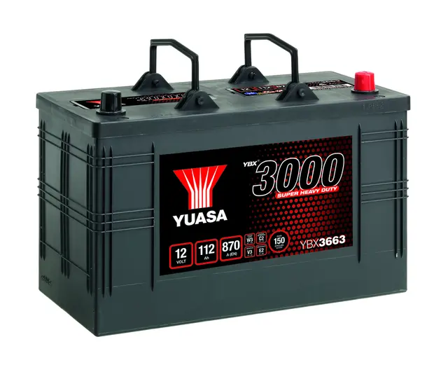 Startbatteri 12V 112AH 870A SMF Super HD Yuasa 