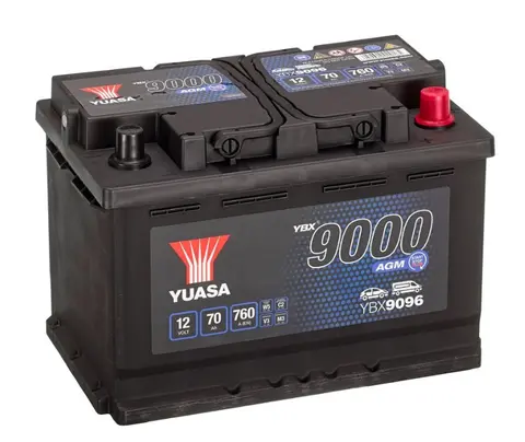 Startbatteri 12V 70AH 760A AGM Yuasa