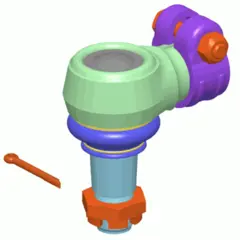 Endeledd styresylinder inv. gjenger Lemförder